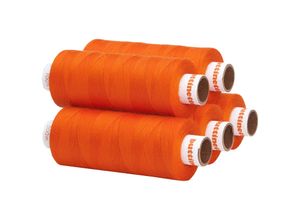 4058896056379 - Universal-Nähgarn Stärke 100 5er-Pack orange