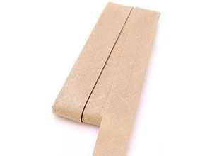 4058896074045 - Baumwoll-Schrägband beige Breite 2 cm Länge 5 m