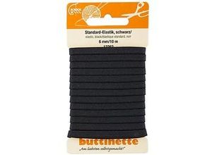 4058896094005 - Gummiband Standard-Elastik schwarz Breite 6 mm Länge 10 m