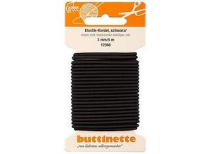 4058896095323 - Elastik-Kordel schwarz Stärke 3 mm Länge 5 m