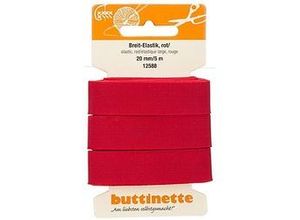 4058896097846 - Gummiband Breit-Elastik rot Breite 20 mm Länge 5 m