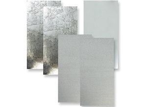 4058896114666 - Wachsplatten Silbermix 20 x 10 cm 5 Stück