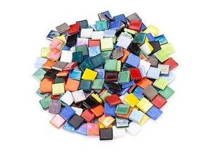 4058896119180 - Eis-Glas Mosaik bunt opak 15 x 15 mm 500 g