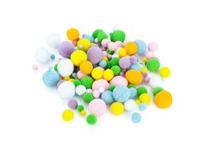 4058896124764 - Pompons pastell 4–25 mm Ø 400 Stück