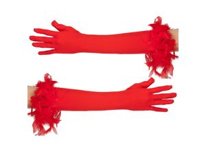 4058896129554 - Handschuhe Glamour lang rot