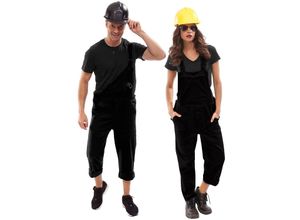 4058896132127 - Faschings-Latzhose unisex schwarz