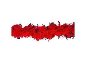 4058896133254 - Federboa rot schwarz 90 g 180 Meter