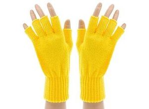 4058896137108 - Strick-Handschuhe gelb