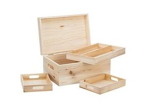 4058896139492 - Holz-Sortierbox 32 x 22 x 155 cm