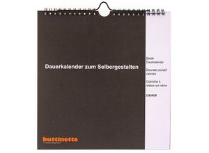 4058896140566 - Bastel-Dauerkalender schwarz 23 x 24 cm