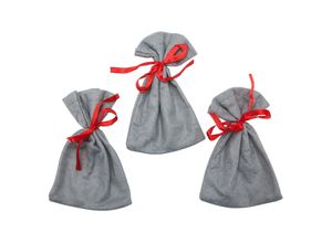 4058896145080 - Säckchen aus Filz grau 10 x 14 cm 24 Stück