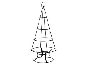 4058896145578 - Metall-Weihnachtsbaum schwarz 825 cm