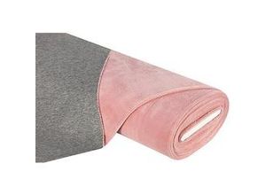 4058896166757 - Alpenfleece Bicolor grau-melange rosa 4058896166757 - Alpenfleece Bicolor grau-melange rosa