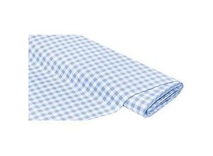 4058896173786 - Buntgewebtes Vichykaro 1 x 1 cm hellblau weiß