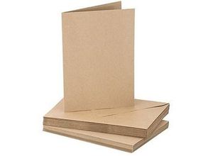 4058896217572 - Recycling-Doppelkarten & Hüllen A5   C5 braun je 20 Stück