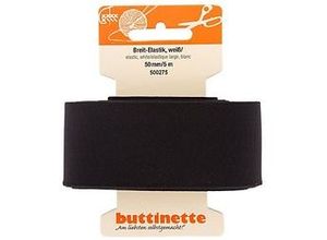 4058896221609 - Gummiband Breit-Elastik schwarz Breite 50 mm Länge 5 m