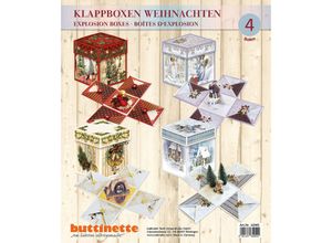 4058896235156 - Explosionsbox-Bastelset Weihnachten 11 x 11 x 11 cm