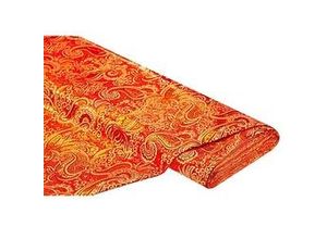 4058896237266 - Jacquard Blumen Paisley rot gold