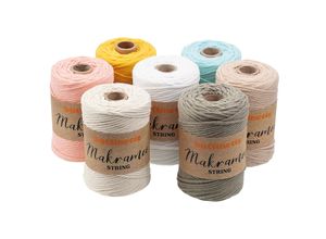 4058896244202 - Makramee-Garn String einfach verzwirnt Stärke 3 mm Länge 150 m