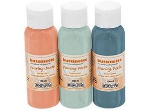 4058896257646 - Pouring-Farben Set Natur 3x 100 ml