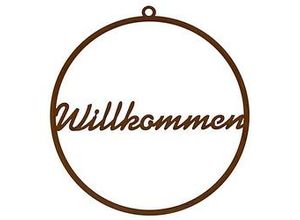 4058896258421 - Rost-Ring Willkommen 35 cm Ø