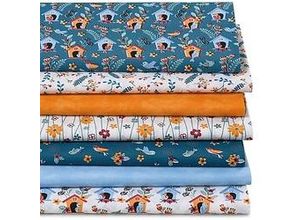 4058896279617 - Patchwork- und Quiltpaket Vogelhäuschen petrol