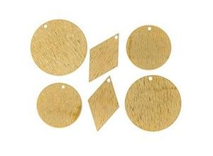 4058896281795 - Anhänger Rund & Raute gold 13–27 mm 6 Stück