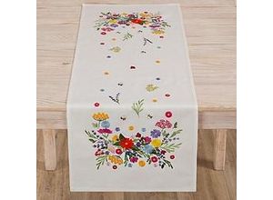 4058896284840 - Stickläufer Bunte Blumenwelt