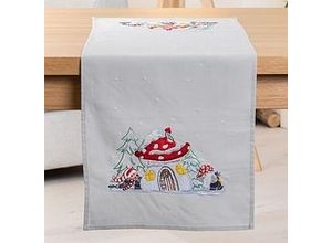 4058896285090 - Stickläufer Wichtelhaus