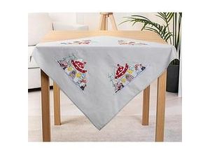 4058896285113 - Stickmitteldecke Wichtelhaus