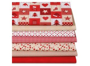 4058896314684 - Patchwork- und Quiltpaket Weihnachten rot-color