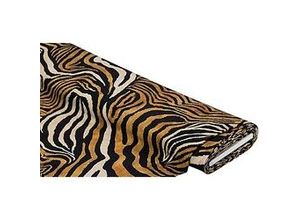 4058896315377 - Viskose-Blusenstoff   Twill Animal Print braun schwarz