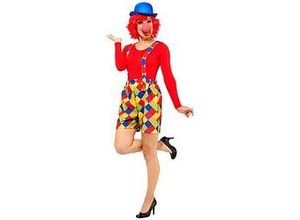 4058896317579 - Shorts Clown mit Hosenträgern für Damen