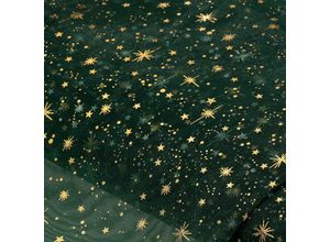 4058896318743 - Organza Sterne grün gold