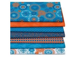 4058896319047 - Patchwork- und Quiltpaket Mandala türkis rost