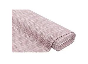 4058896323570 - Waffelpiqué Karo mauve weiß
