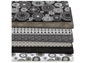 4058896327028 - Patchwork- und Quiltpaket Mandala schwarz weiß grau 4058896327028 - Patchwork- und Quiltpaket Mandala schwarz weiß grau