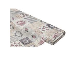 4058896330714 - Dekostoff Vintage grau rosé beige