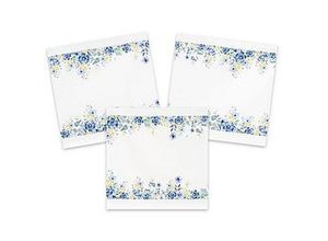 4058896335849 - Canvas-Coupon Bordüre Blaue Blumen weiß blau