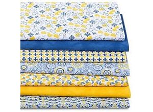 4058896337447 - Patchwork- und Quiltpaket Mediterran blau gelb