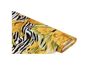 4058896341734 - Crêpe Blumen-Zebra gelb grün