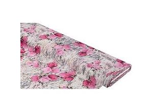 4058896344513 - Leichter Blusenstoff Rosen rosa grau