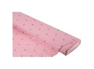 4058896344896 - Baumwolljersey Herzen mit Elasthan rosa-color