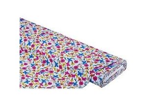 4058896345633 - Baumwolljersey Schmetterlinge & Blumen mit Elasthan hellblau-color