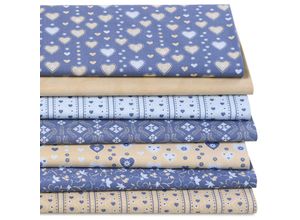 4058896347002 - Patchwork- und Quiltpaket Trachten blau biskuit