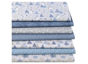 4058896349754 - Patchwork- und Quiltpaket Schneemann grau-color