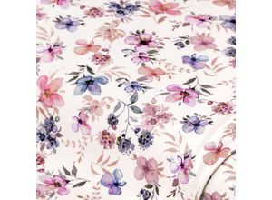 4058896353461 - Baumwolljersey Blumen mit Elasthan natur-color