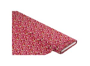 4058896353850 - Viskose-Blusenstoff   Javanaise Blumen rot-color