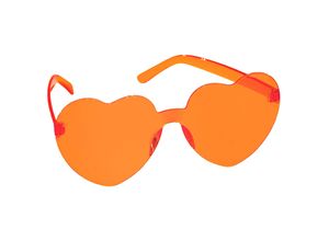 4058896355656 - Brille Herz neonorange