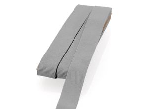 4058896356448 - Ripsband grau Breite 15 mm Länge 5 m